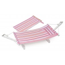 Badger Basket Portable Doll Hammock with Travel Bag - Summer Stripes - Fits American Girl, My Life As & Most 18" Dolls   550534886